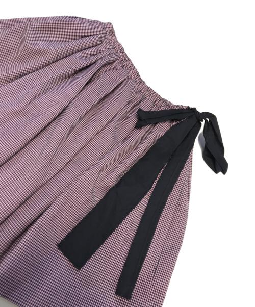 MIU MIU（ミュウミュウ）MIU MIU (ミュウミュウ) リボンミニスカート ピンク サイズ:38の古着・服飾アイテム