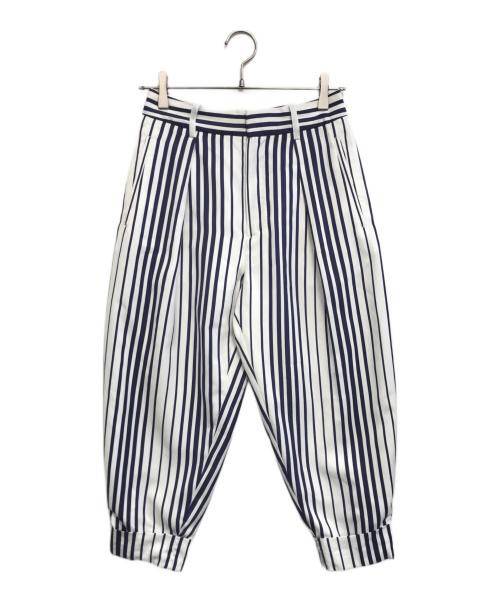 Jean Paul GAULTIER（ジャンポールゴルチェ）Jean Paul GAULTIER (ジャンポールゴルチェ) ストライプパンツ ホワイト サイズ:36の古着・服飾アイテム