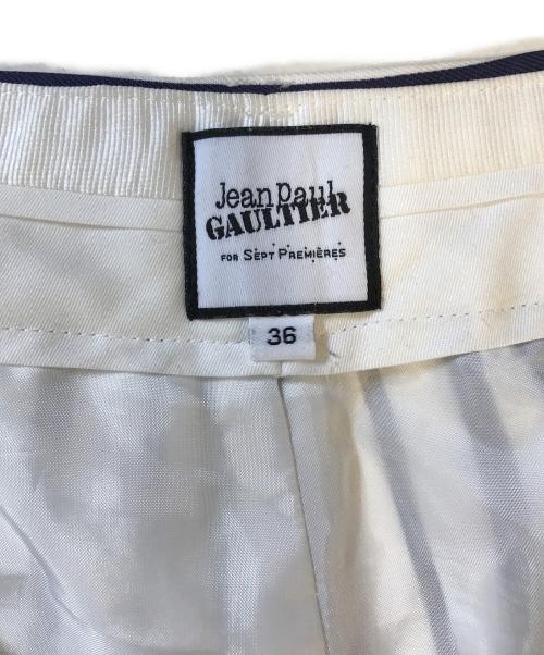 Jean Paul GAULTIER（ジャンポールゴルチェ）Jean Paul GAULTIER (ジャンポールゴルチェ) ストライプパンツ ホワイト サイズ:36の古着・服飾アイテム