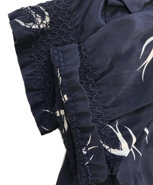 MIU MIU（ミュウミュウ）MIU MIU (ミュウミュウ) 半袖ワンピース ネイビー サイズ:38の古着・服飾アイテム