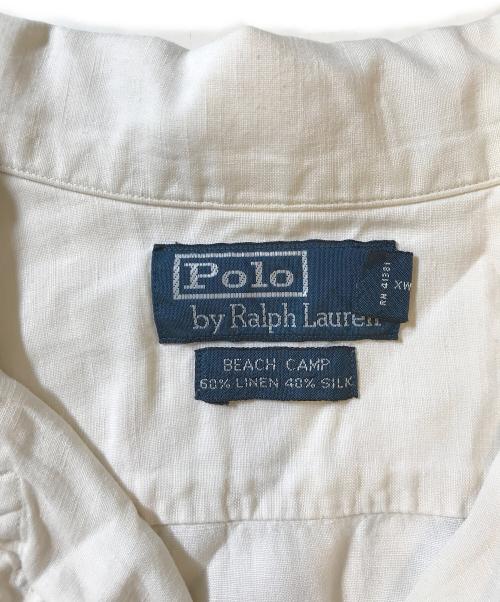 POLO RALPH LAUREN（ポロ・ラルフローレン）POLO RALPH LAUREN (ポロ・ラルフローレン) オープンカラーシャツ アイボリー サイズ:XXLの古着・服飾アイテム