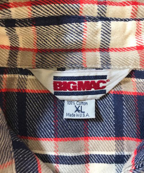 big mac（ビッグマック）big mac (ビッグマック) ネルシャツ ネイビー サイズ:XLの古着・服飾アイテム