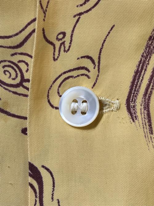 TOOKE playday（トーク・プレイデイ）TOOKE playday (トーク・プレイデイ) 長袖レーヨンアロハシャツ イエロー サイズ:Mの古着・服飾アイテム