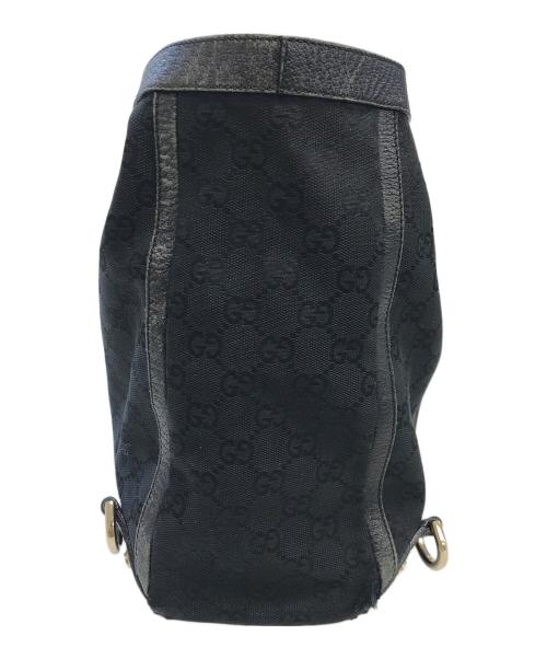 GUCCI（グッチ）GUCCI (グッチ) GGキャンバストートバッグ ブラックの古着・服飾アイテム