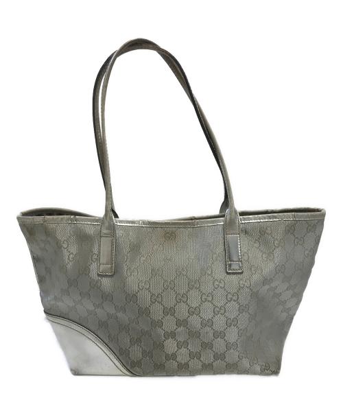 GUCCI（グッチ）GUCCI (グッチ) ニューブリット トートバッグ グレーの古着・服飾アイテム