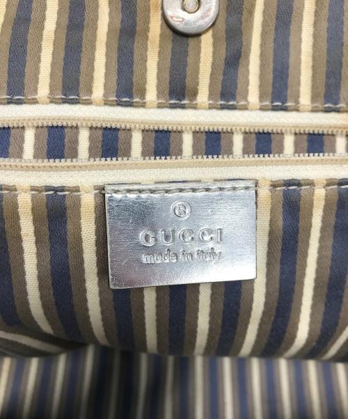GUCCI（グッチ）GUCCI (グッチ) ニューブリット トートバッグ グレーの古着・服飾アイテム