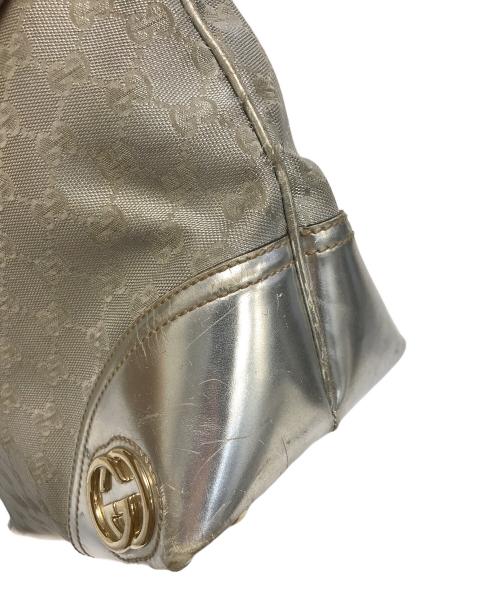 GUCCI（グッチ）GUCCI (グッチ) ニューブリット トートバッグ グレーの古着・服飾アイテム