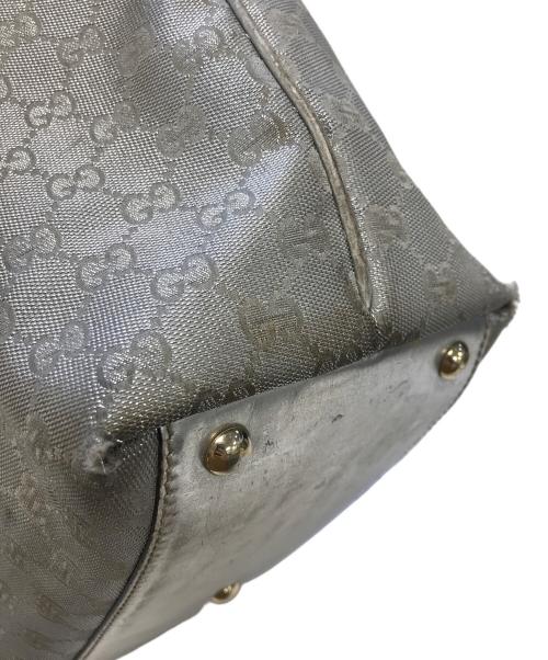 GUCCI（グッチ）GUCCI (グッチ) ニューブリット トートバッグ グレーの古着・服飾アイテム