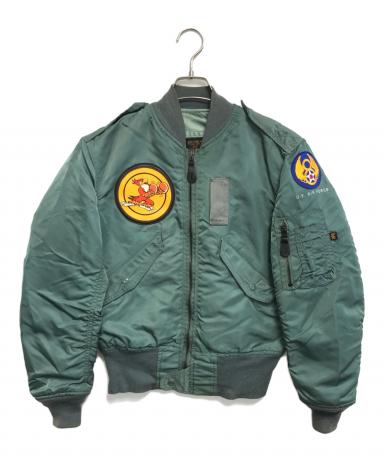 中古・古着通販】ALPHA (アルファ) L-2Bフライトジャケット グリーン