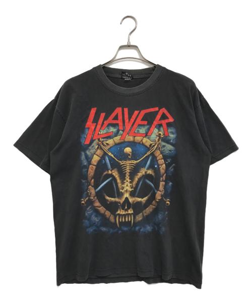 バンドTシャツ（バンドTシャツ）バンドTシャツ (バンドTシャツ) 90s SLAYER(スレイヤー) バンドTシャツ ブラック サイズ:XLの古着・服飾アイテム