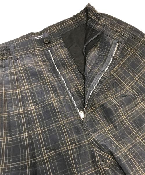 COMME des GARCONS HOMME（コムデギャルソン オム）COMME des GARCONS HOMME (コムデギャルソン オム) エステル麻ウェザーチェック ハーフパンツ ネイビー サイズ:S 未使用品の古着・服飾アイテム