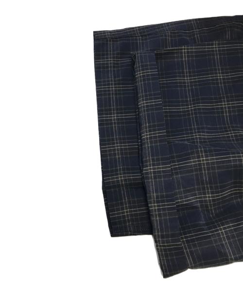 COMME des GARCONS HOMME（コムデギャルソン オム）COMME des GARCONS HOMME (コムデギャルソン オム) エステル麻ウェザーチェック ハーフパンツ ネイビー サイズ:S 未使用品の古着・服飾アイテム