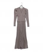HER LIP TOハーリップトゥ）の古着「Suite Room Knit Long Dress」｜ピンク