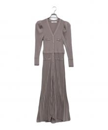 HER LIP TO（ハーリップトゥ）の古着「Suite Room Knit Long Dress」｜ピンク