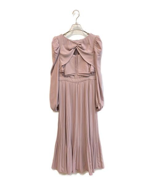 HER LIP TO（ハーリップトゥ）Her lip to (ハーリップトゥ) La Rochelle Pleated Dress ピンク サイズ:Sの古着・服飾アイテム