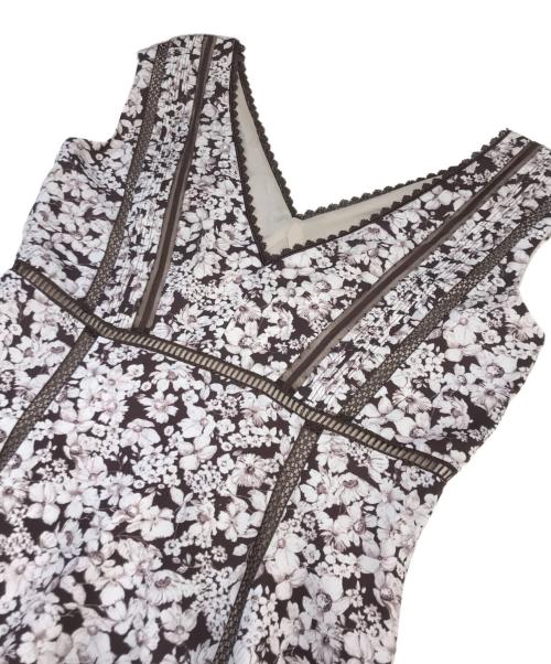 HER LIP TO（ハーリップトゥ）HER LIP TO (ハーリップトゥ) Lace Trimmed Floral Dress ピンク サイズ:Ｓの古着・服飾アイテム