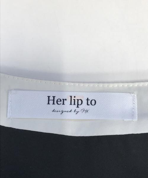 HER LIP TO（ハーリップトゥ）HER LIP TO (ハーリップトゥ) Tweed Long Dress ブラック サイズ:Sの古着・服飾アイテム