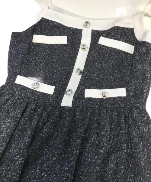 HER LIP TO（ハーリップトゥ）HER LIP TO (ハーリップトゥ) Tweed Long Dress ブラック サイズ:Sの古着・服飾アイテム
