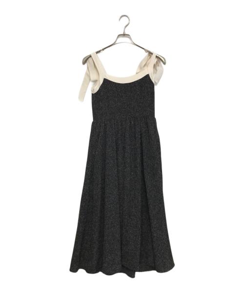 HER LIP TO（ハーリップトゥ）HER LIP TO (ハーリップトゥ) Tweed Long Dress ブラック サイズ:Sの古着・服飾アイテム