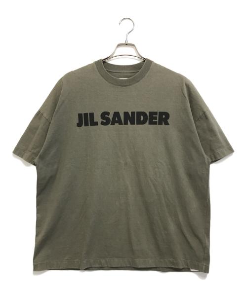 JIL SANDER（ジルサンダー）JIL SANDER (ジルサンダー) ロゴTシャツ オリーブ サイズ:Lの古着・服飾アイテム