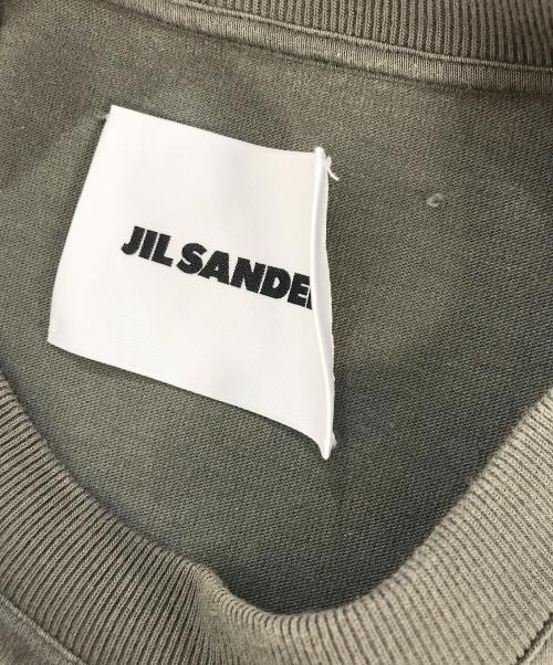JIL SANDER（ジルサンダー）JIL SANDER (ジルサンダー) ロゴTシャツ オリーブ サイズ:Lの古着・服飾アイテム