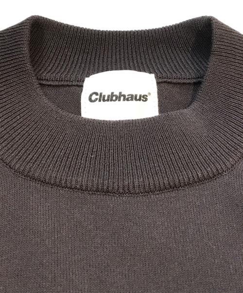 clubhaus（クラブハウス）clubhaus (クラブハウス) soglia (ソグリア) 半袖ニット ブラック サイズ:XLの古着・服飾アイテム
