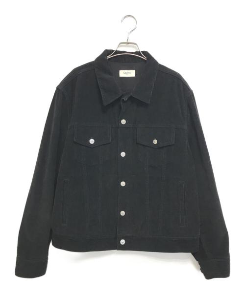 CELINE（セリーヌ）CELINE (セリーヌ) コーデュロイトラッカージャケット ブラック サイズ:XLの古着・服飾アイテム