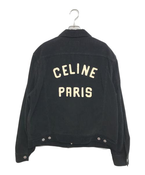 CELINE（セリーヌ）CELINE (セリーヌ) コーデュロイトラッカージャケット ブラック サイズ:XLの古着・服飾アイテム