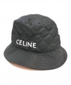 CELINEセリーヌ）の古着「キルティング バケットハット」｜ブラック