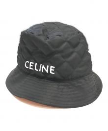 CELINE（セリーヌ）の古着「キルティング バケットハット」｜ブラック