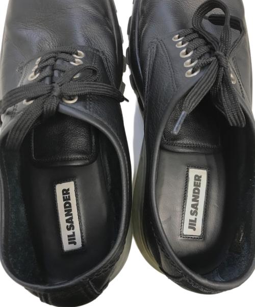 JIL SANDER（ジルサンダー）JIL SANDER (ジルサンダー) コントラストソールダービーシューズ ブラック サイズ:EU44の古着・服飾アイテム