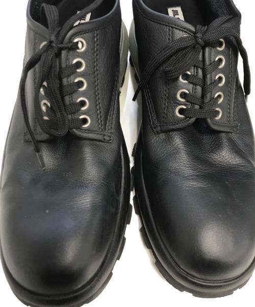 JIL SANDER（ジルサンダー）JIL SANDER (ジルサンダー) コントラストソールダービーシューズ ブラック サイズ:EU44の古着・服飾アイテム