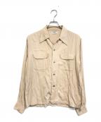 ARROWアロー）の古着「レーヨンギャバシャツ」｜ベージュ