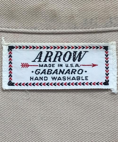 ARROW（アロー）ARROW (アロー) レーヨンギャバシャツ ベージュ サイズ:記載なしの古着・服飾アイテム
