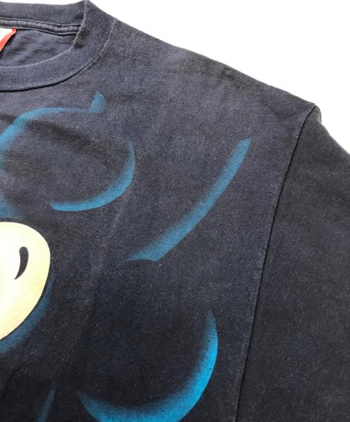 キャラクターTシャツ（キャラクターTシャツ）キャラクターTシャツ (キャラクターTシャツ) 90s Disney(ディズニー) 両面キャラクターTシャツ ネイビー サイズ:Freeの古着・服飾アイテム