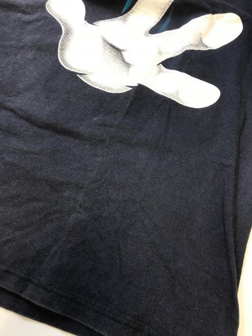 キャラクターTシャツ（キャラクターTシャツ）キャラクターTシャツ (キャラクターTシャツ) 90s Disney(ディズニー) 両面キャラクターTシャツ ネイビー サイズ:Freeの古着・服飾アイテム