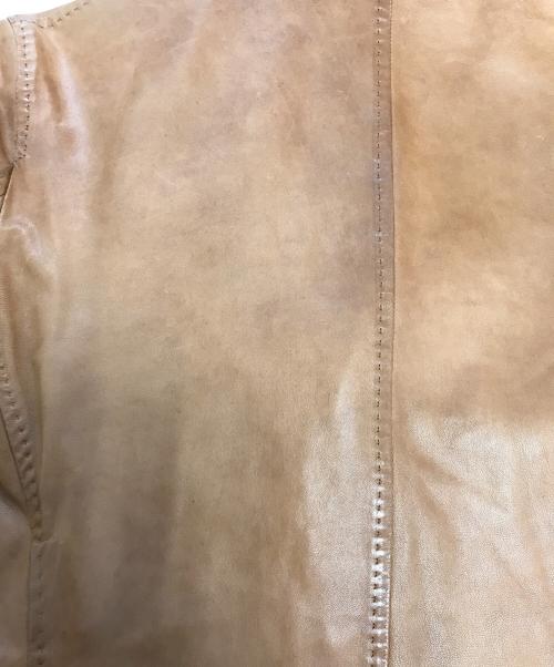 DSQUARED2（ディースクエアード）DSQUARED2 (ディースクエアード) レザーテーラードジャケット ブラウン サイズ:46の古着・服飾アイテム