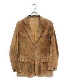 JIL SANDER（ジルサンダー）の古着「スエードーラードジャケット」｜ブラウン