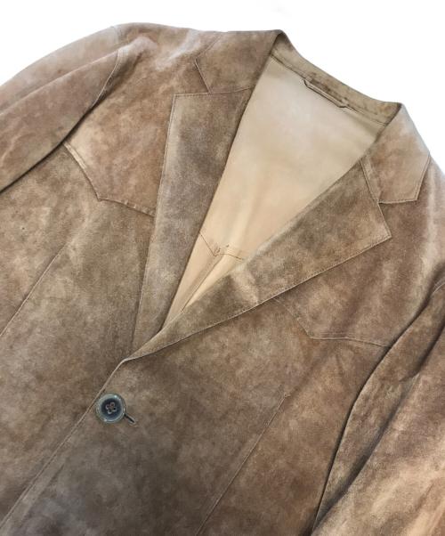JIL SANDER（ジルサンダー）JIL SANDER (ジルサンダー) スエードーラードジャケット ブラウン サイズ:46の古着・服飾アイテム