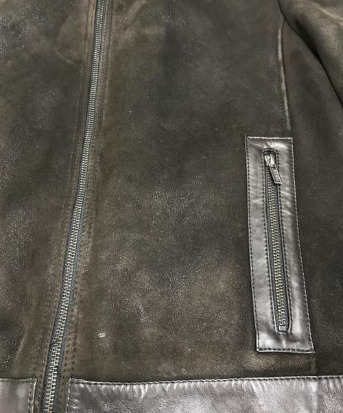 HUGO HUGO BOSS（ヒューゴ ヒューゴボス）HUGO HUGO BOSS (ヒューゴ ヒューゴボス) ムートンジャケット ブラウン サイズ:Lの古着・服飾アイテム