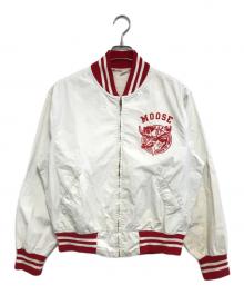 Champion（チャンピオン）の古着「スポーツジャケット」｜ホワイト×レッド
