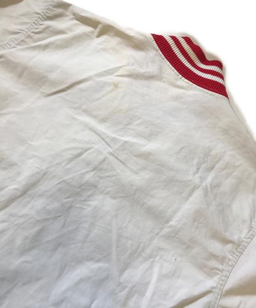 Champion（チャンピオン）Champion (チャンピオン) スポーツジャケット ホワイト×レッド サイズ:Lの古着・服飾アイテム