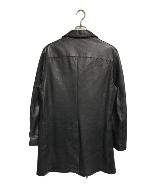 hLam（ラム）hLam (ラム) ダブルレザーコート ブラック サイズ:Sの古着・服飾アイテム