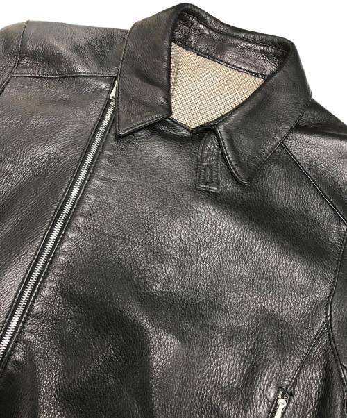 hLam（ラム）hLam (ラム) ダブルレザーコート ブラック サイズ:Sの古着・服飾アイテム