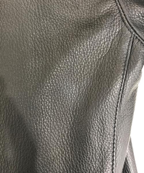 hLam（ラム）hLam (ラム) ダブルレザーコート ブラック サイズ:Sの古着・服飾アイテム
