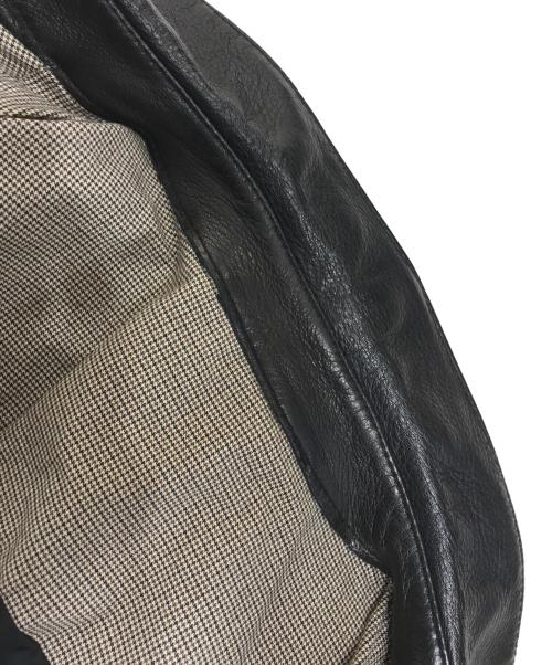 hLam（ラム）hLam (ラム) ダブルレザーコート ブラック サイズ:Sの古着・服飾アイテム