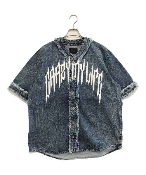 Z.VARGAS（ザックバルガス）Z.VARGAS (ザックバルガス) baseball denim shirt インディゴ サイズ:表記なしの古着・服飾アイテム