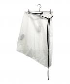 ANN DEMEULEMEESTERアンドゥムルメステール）の古着「FENNA WRAP SKIRT」｜ホワイト