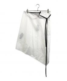 ANN DEMEULEMEESTER（アンドゥムルメステール）の古着「FENNA WRAP SKIRT」｜ホワイト