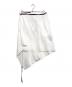 ANN DEMEULEMEESTER (アンドゥムルメステール) FENNA WRAP SKIRT ホワイト サイズ:40 未使用品：30000円